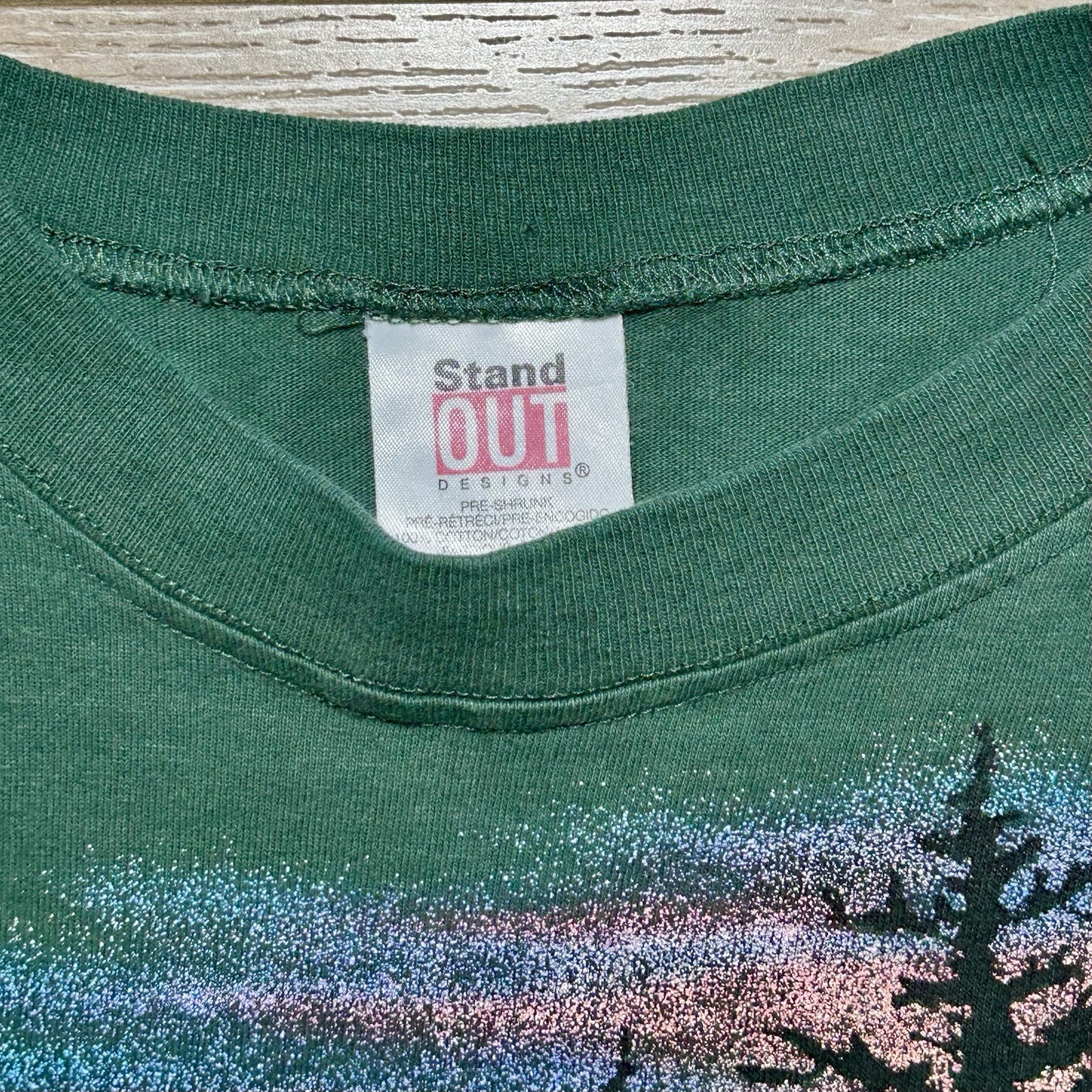 Vintage 1994 Mallard Duck T Shirt L Wildlife Nature Waterfowl Raw Hem Boxy VTG gallery