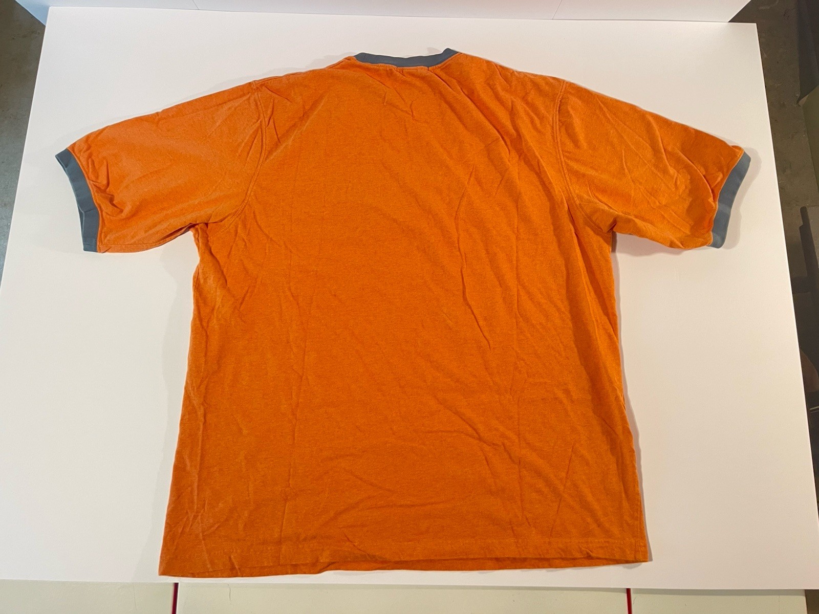 Vintage Marithe Francois Girbaud T Shirt Spellout EMBROIDERED ORANGE XL gallery