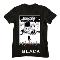 Hunter X Hunter Gon Killua Hxh ANIME MANGA À Manches Courtes T-Shirt Black