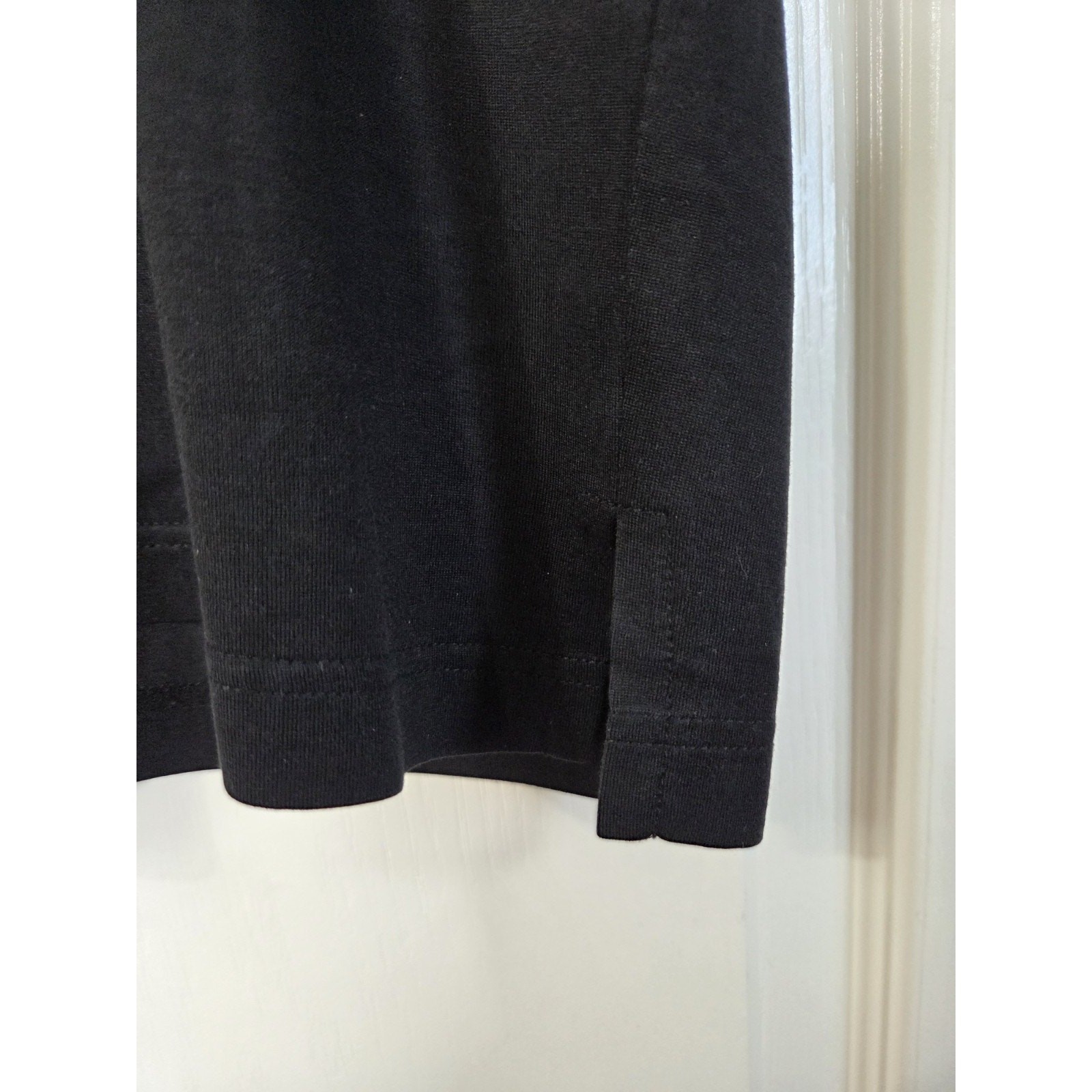 Paul Fredrick Black Short Sleeve Silk Cotton Blend Quality T-Shirt, Men's Medium gallery