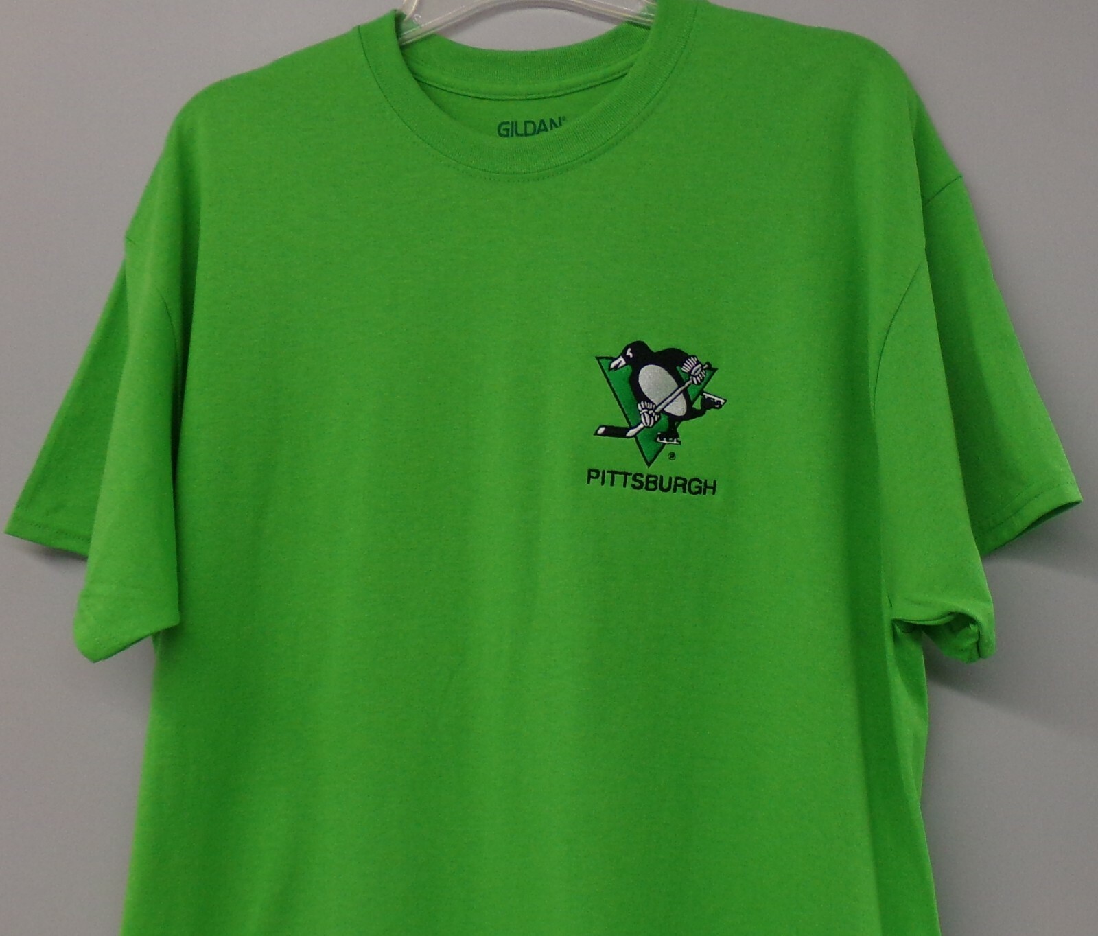 Pittsburgh Penguins Green Phase Embroidered T-Shirt S-6XL, LT-4XLT WBS New gallery