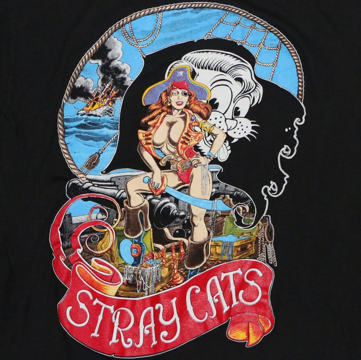 Rare STRAY CATS Lets Go Faster Cotton Black Men S-234XL T-Shirt gallery