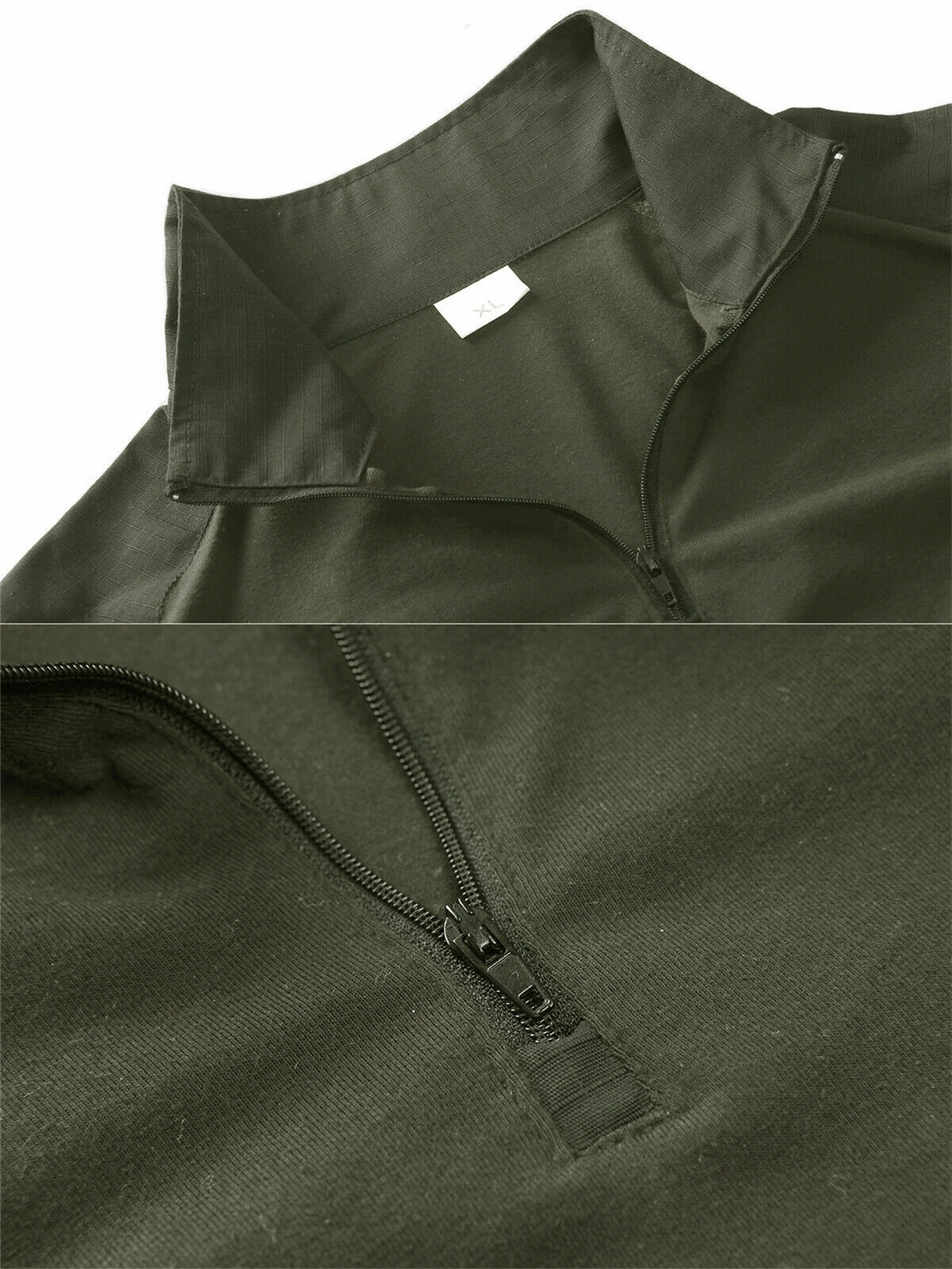 Mens Tactical T-Shirt Long Sleeve Casual Work Rip-Stop Outdoor Hiking Sport Tops gallery