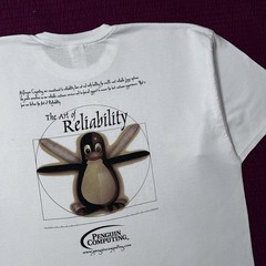 Vtg 90s Linux Penguin Computing Technology T-Shirt Sz XXL Tech Apple Microsoft