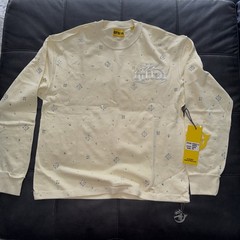 GFTD LA KEVIN CREWNECK LONG SLEEVE LIGHTWEIGHT BONE MEN’S SIZE M