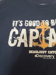 Gildan Navy Blue S/S DEADLIEST CATCH Discovery Channel T-Shirt; Size XL