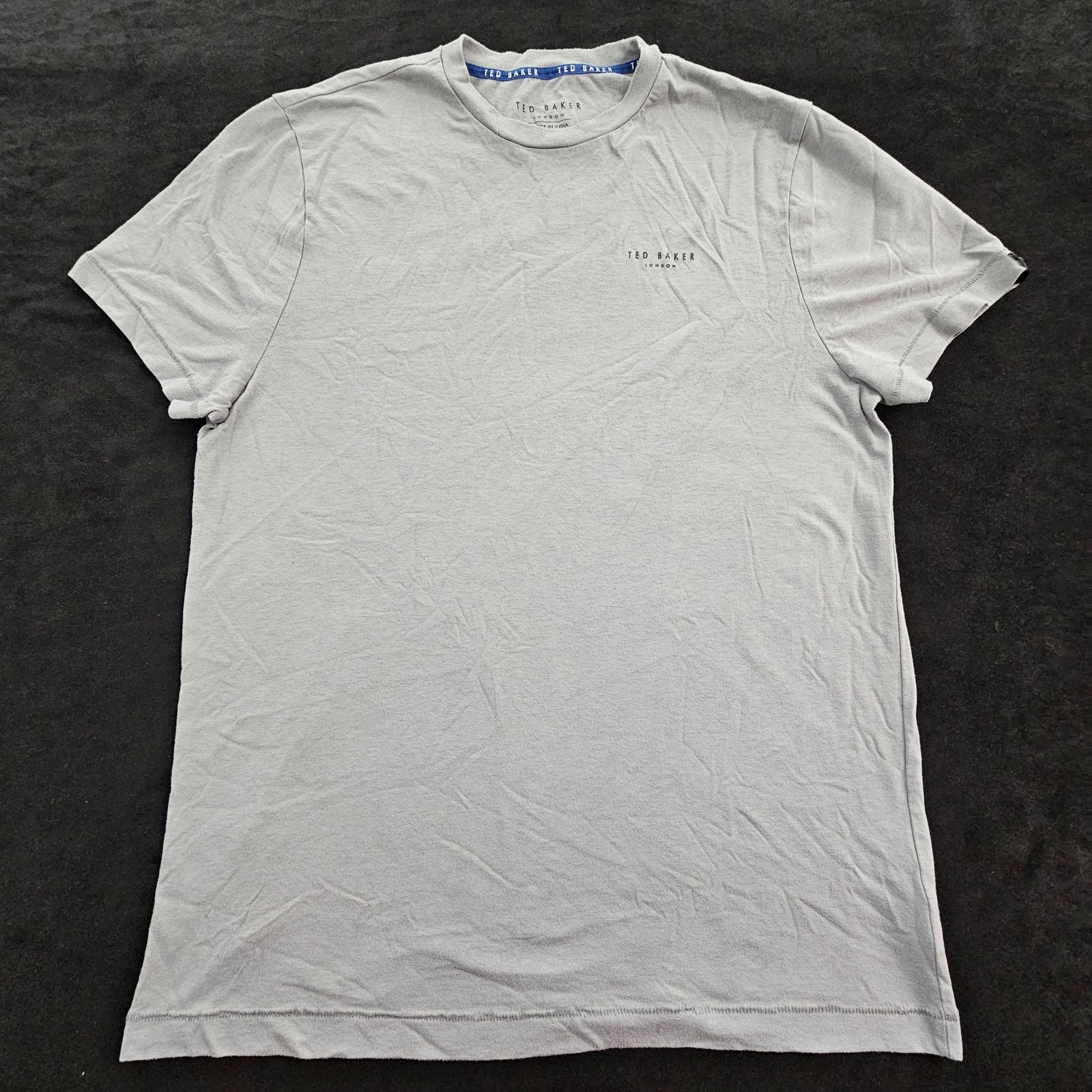 Ted Baker London Gray Short Sleeve Polyester Blend T-Shirt Men’s L