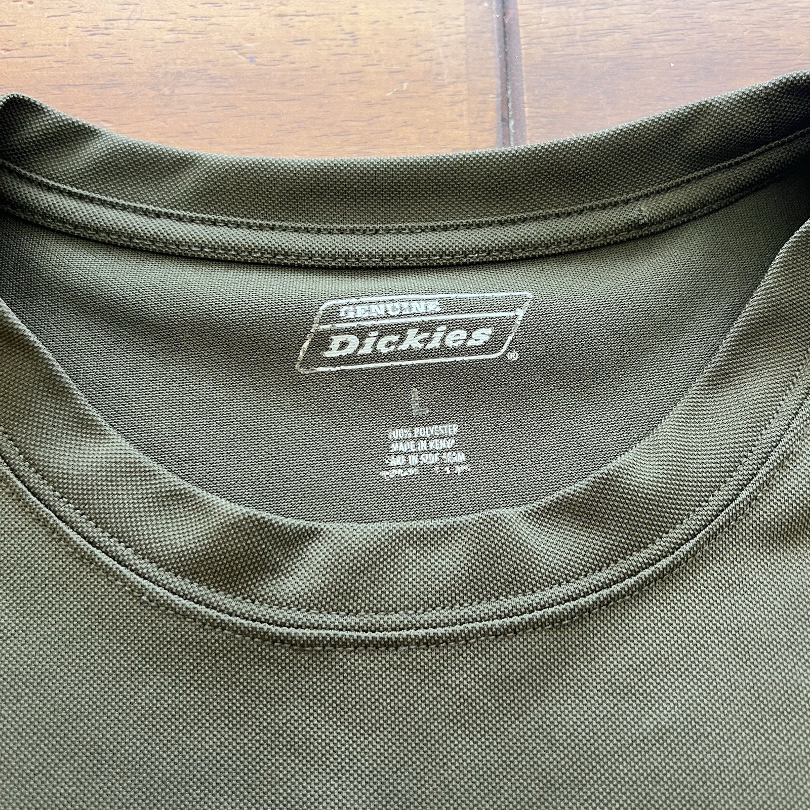 🔨 Dickies Pocket T Shirt Mens LARGE Green Workwear Crew Neck Short Sleeve gallery