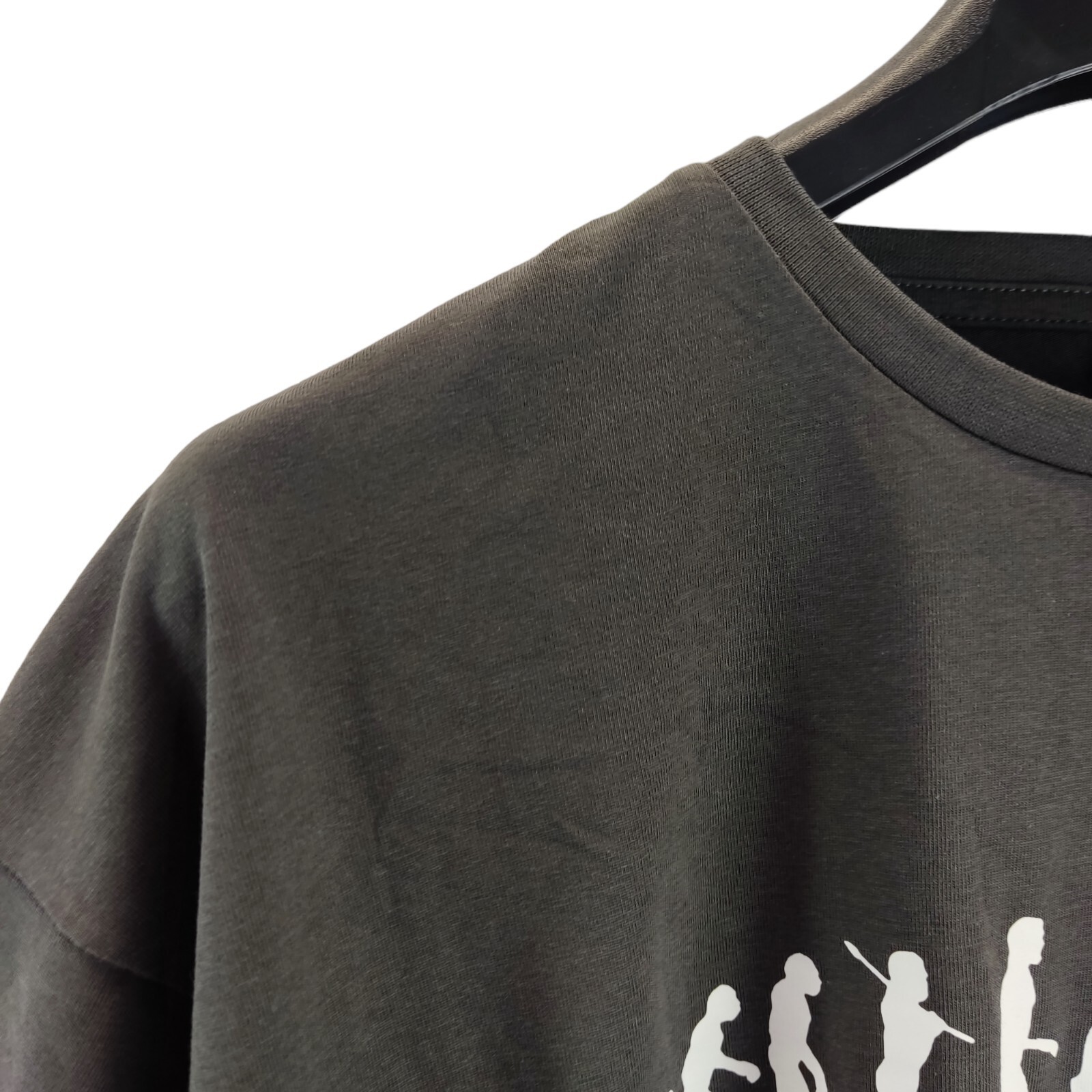 uneek mens t-shirt grey large print round neck short sleeve size xl free postage gallery