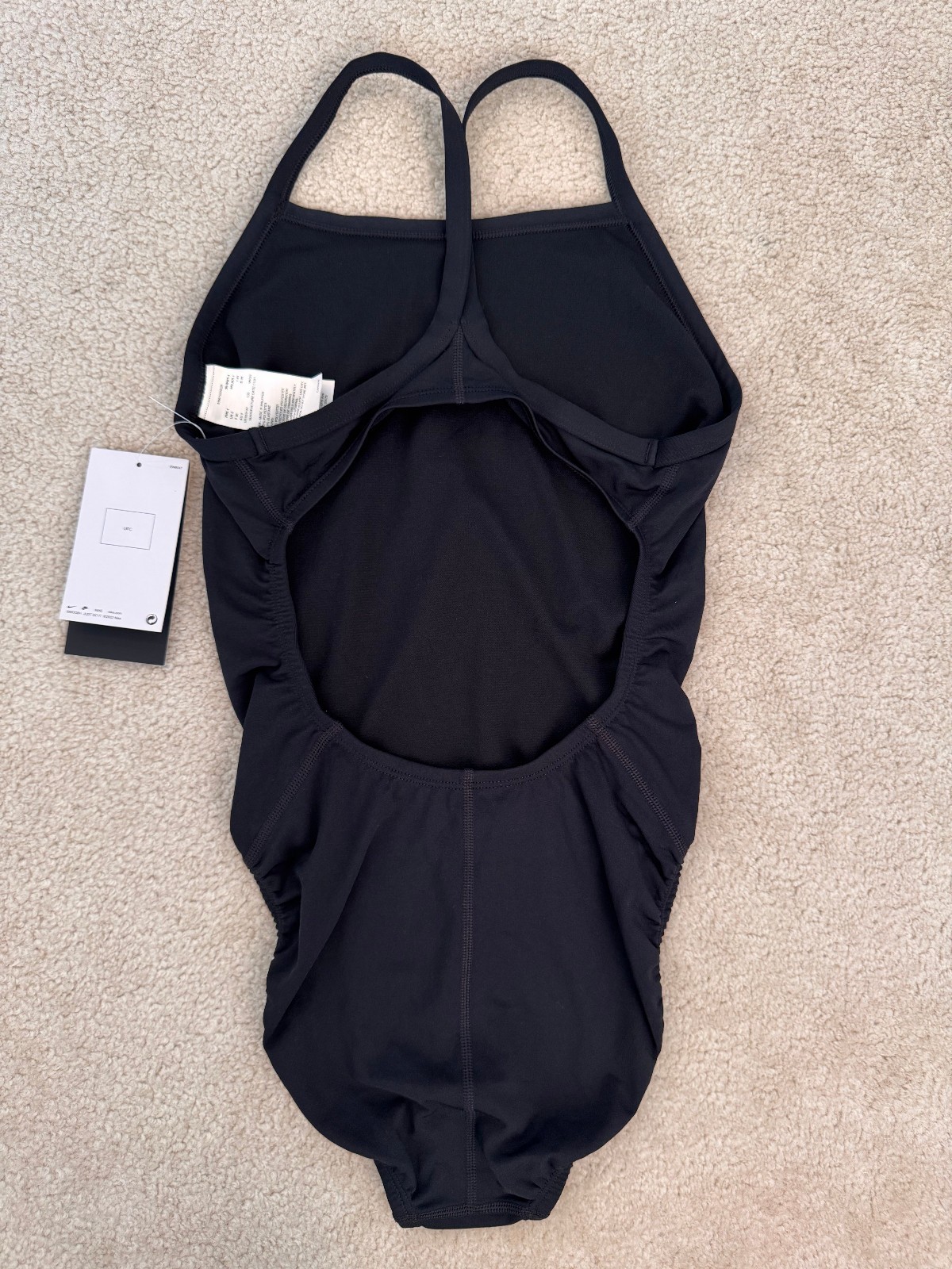 NIKE HYDRASTRONG WOMEN’S 1 PIECE SWIMSUIT SOLID BLACK NESS9120-100 SIZE 30 NWT