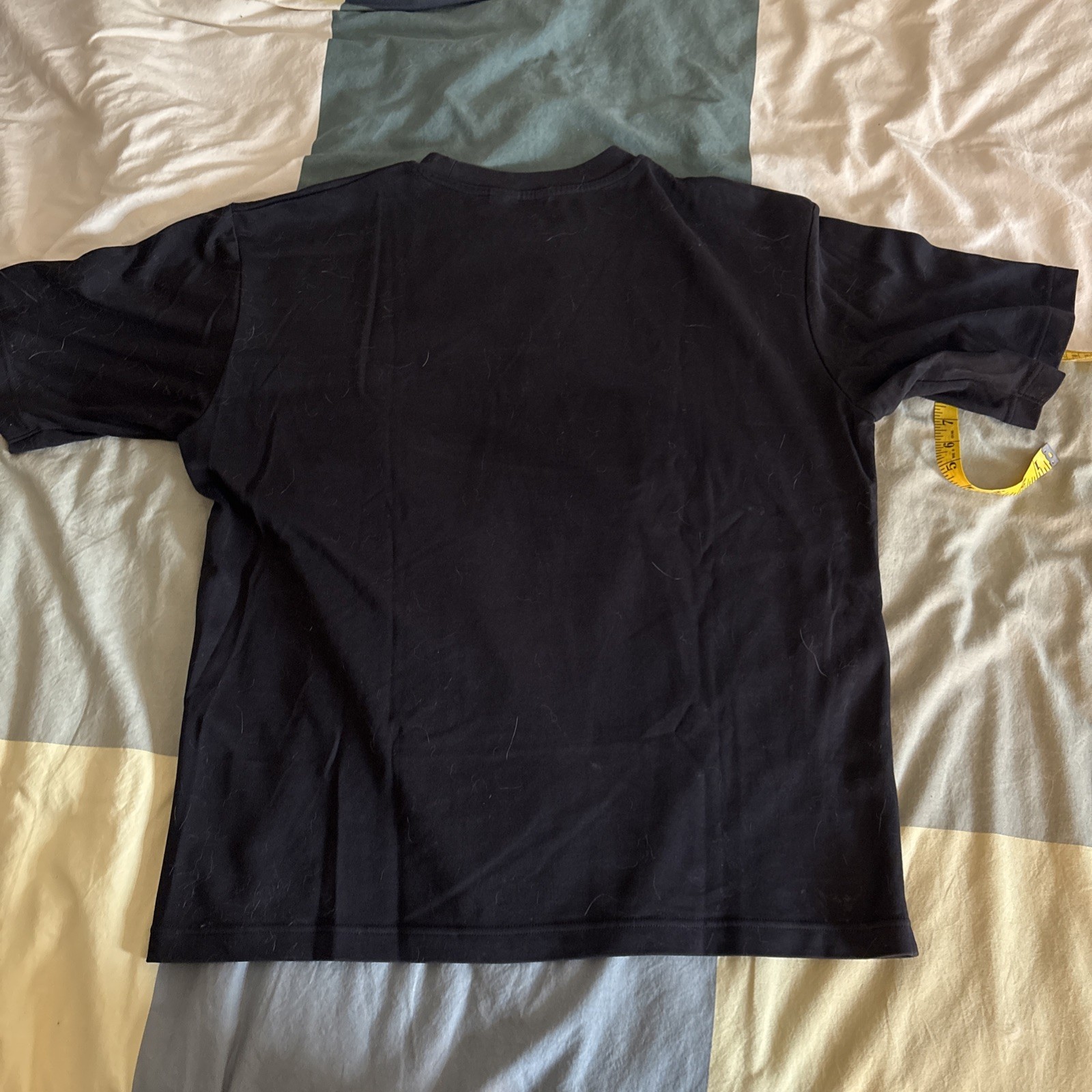 Uniqlo U AIRism Black Cotton Jersey T-shirt Men's Crew Neck Short Sleeve Size L gallery