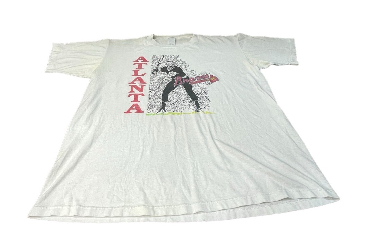 Vintage 90’s Atlanta Braves T Shirt Men’s Size XL Baseball MLB Made in USA