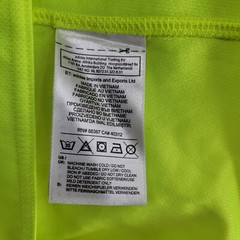 Adidas Response Running Men Size XL Solid Yellow Short Sleeve Crew-Neck T-Shirt