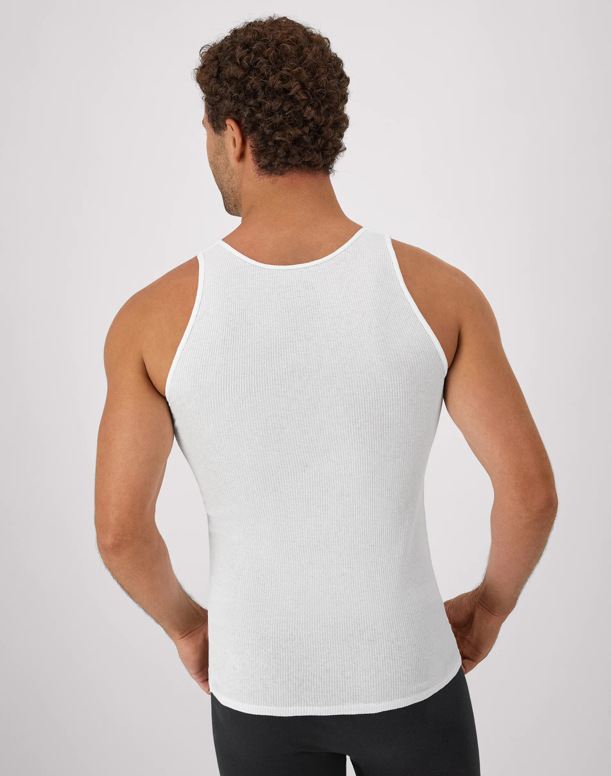 Hanes Men's TAGLESS ComfortSoft White A-Shirt 6-Pack Shirts Tank FreshIQ Value gallery