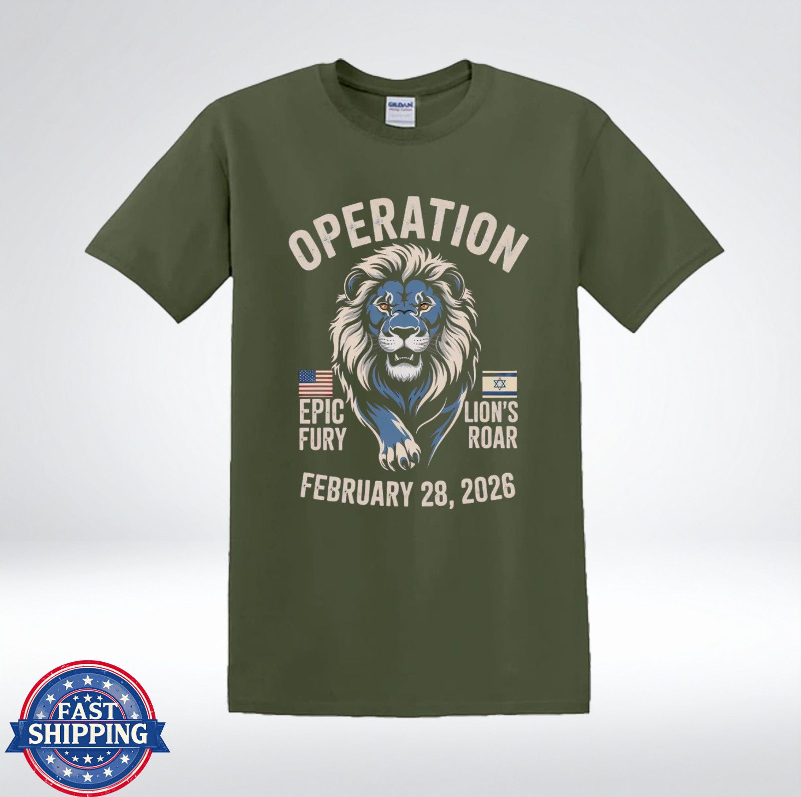 Operation Epic Fury Lion Graphic Patriotic 2026 T-Shirt gallery