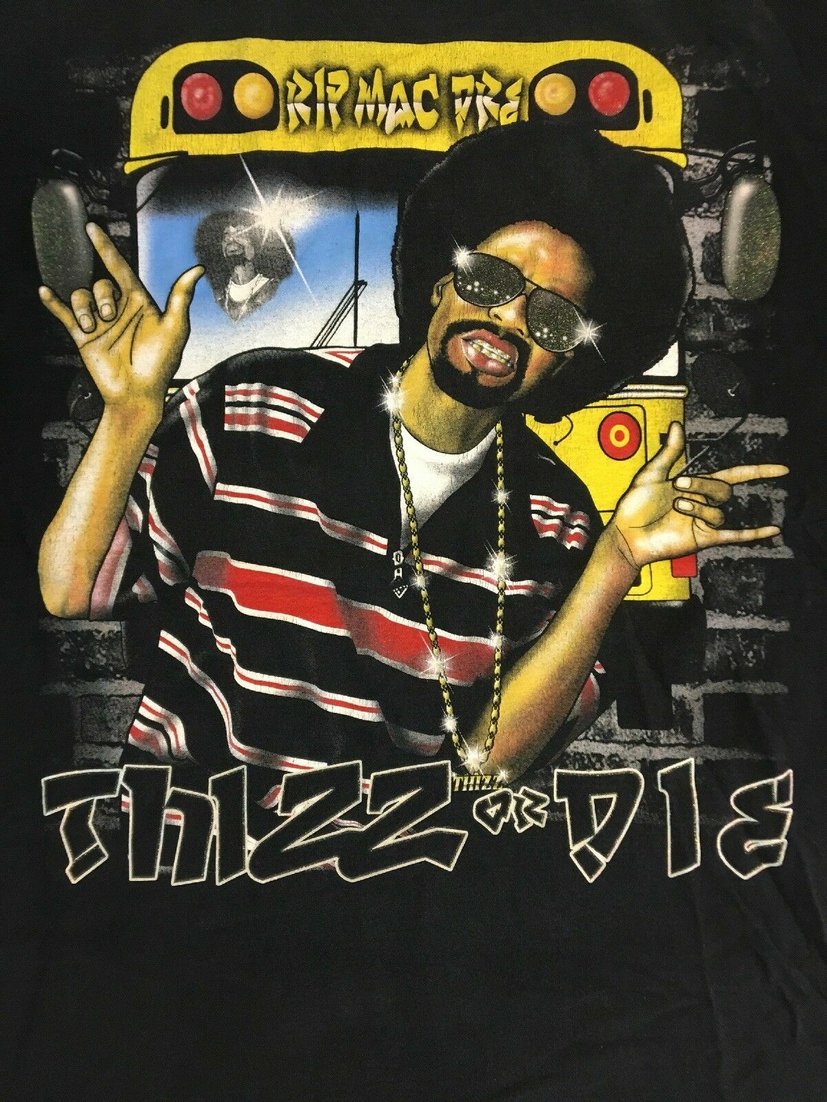 Vintage Mac Dre Gift For Fans Cotton Black Full Size Unisex Tee Shirt gallery