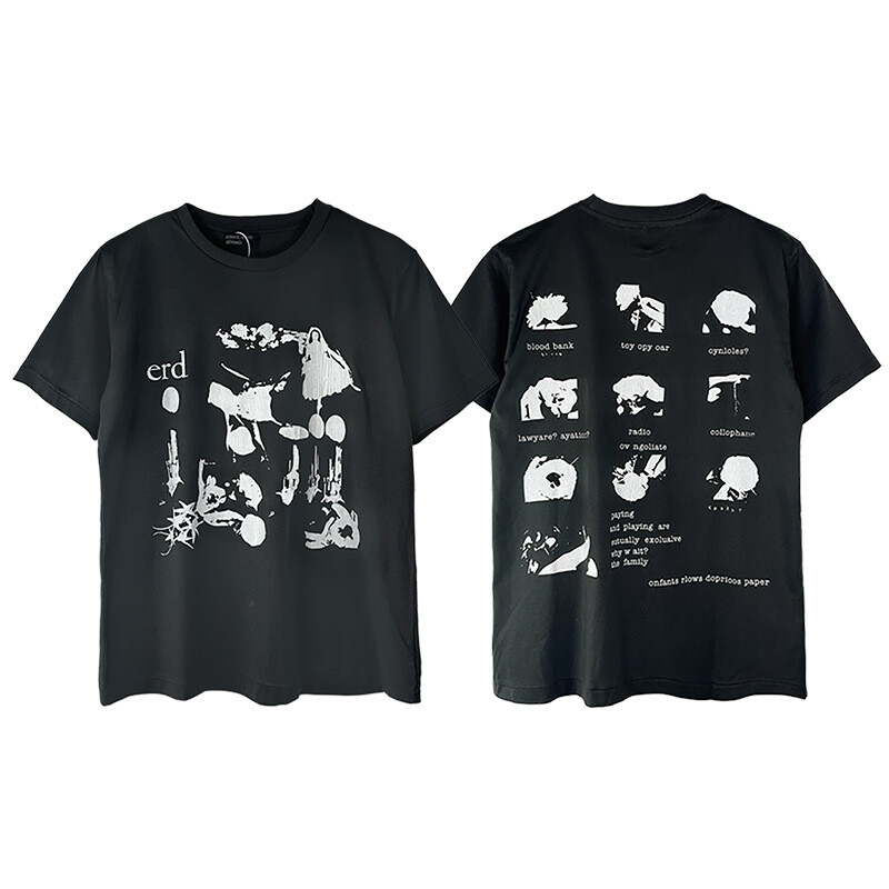 Melancholy Richie Rich ERD Sketch Graffiti Loose Casual Short Sleeve T-Shirt gallery