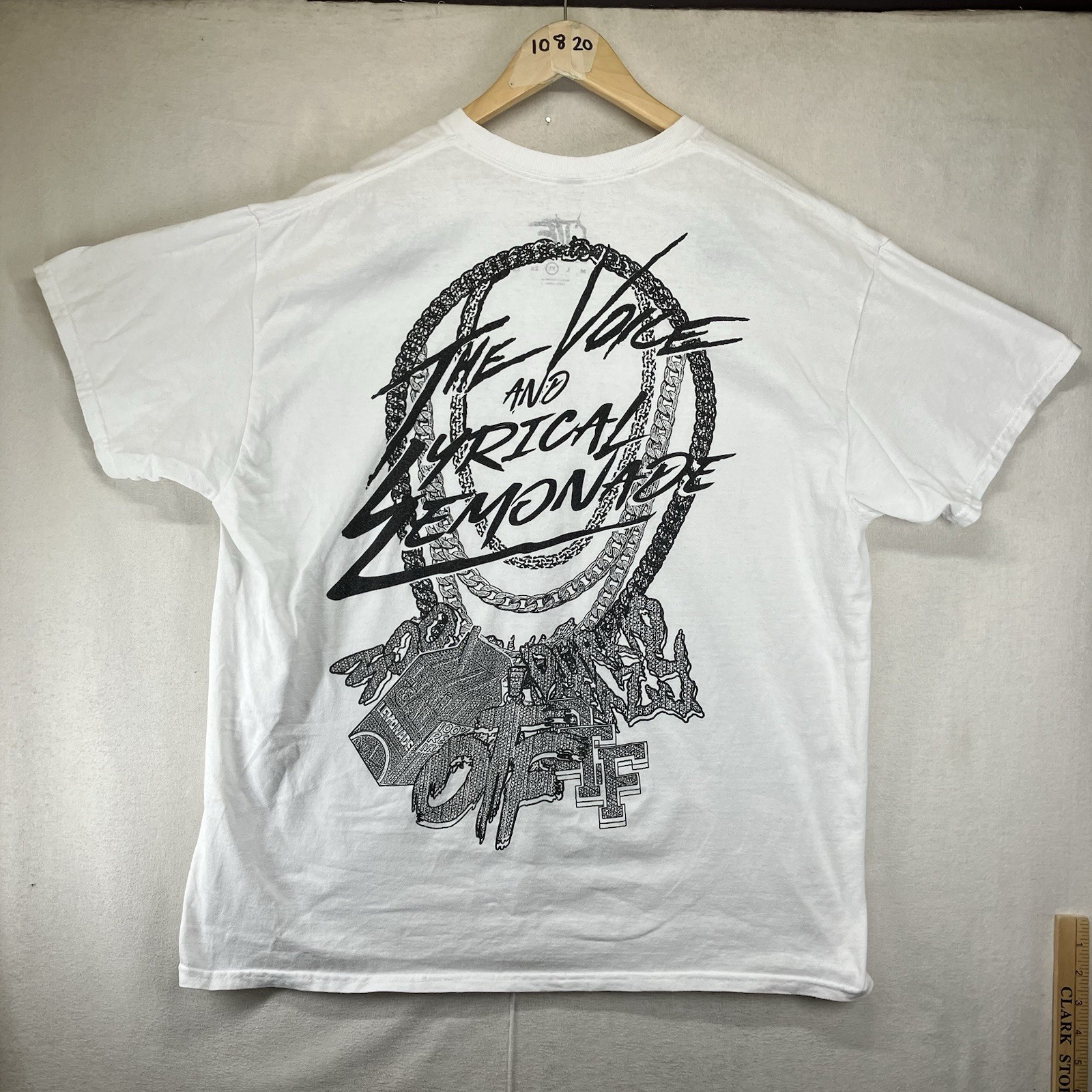 Y2K Lyrical Lemonade X OTF White Graphic T Shirt Size XL Rare Rap Tee Hip Hop gallery