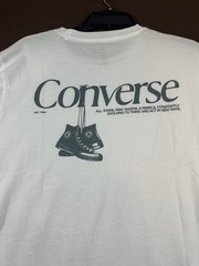 Converse Men’s Tee MEDIUM White Loose Fit Short Sleeves T-Shirt 100% Cotton NWT