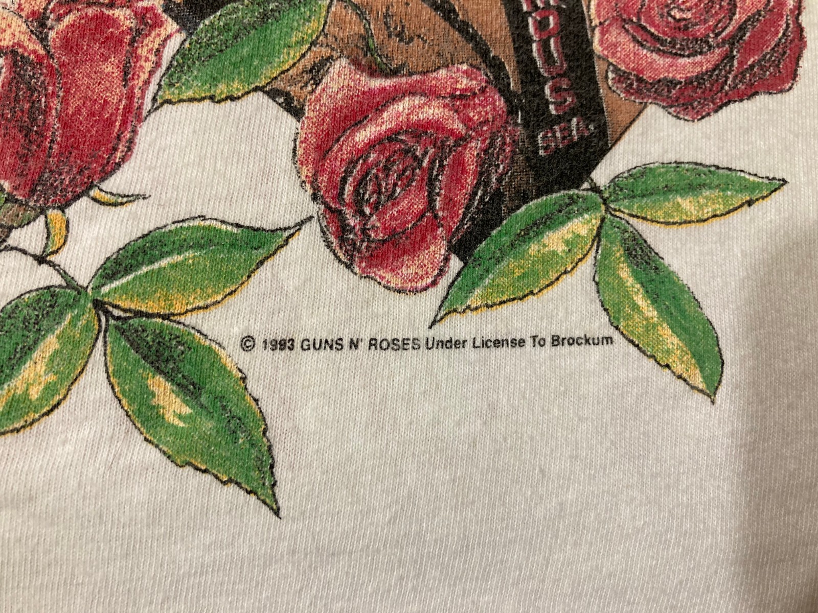 Guns N Roses 1993 World Tour Skin n Bones T Shirt Men's US XL / EU 56 gallery