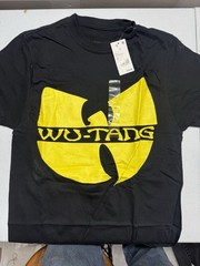 Wu-Tang Clan Logo T-Shirt Black With Yellow Logo Brand New Size SMALL-Ships ASAP