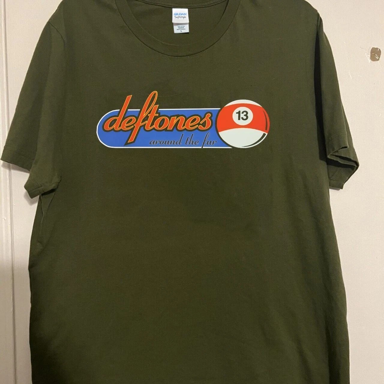 Deftones Around The Fur Military Green Short sleeve T shirt vtg S-5XL