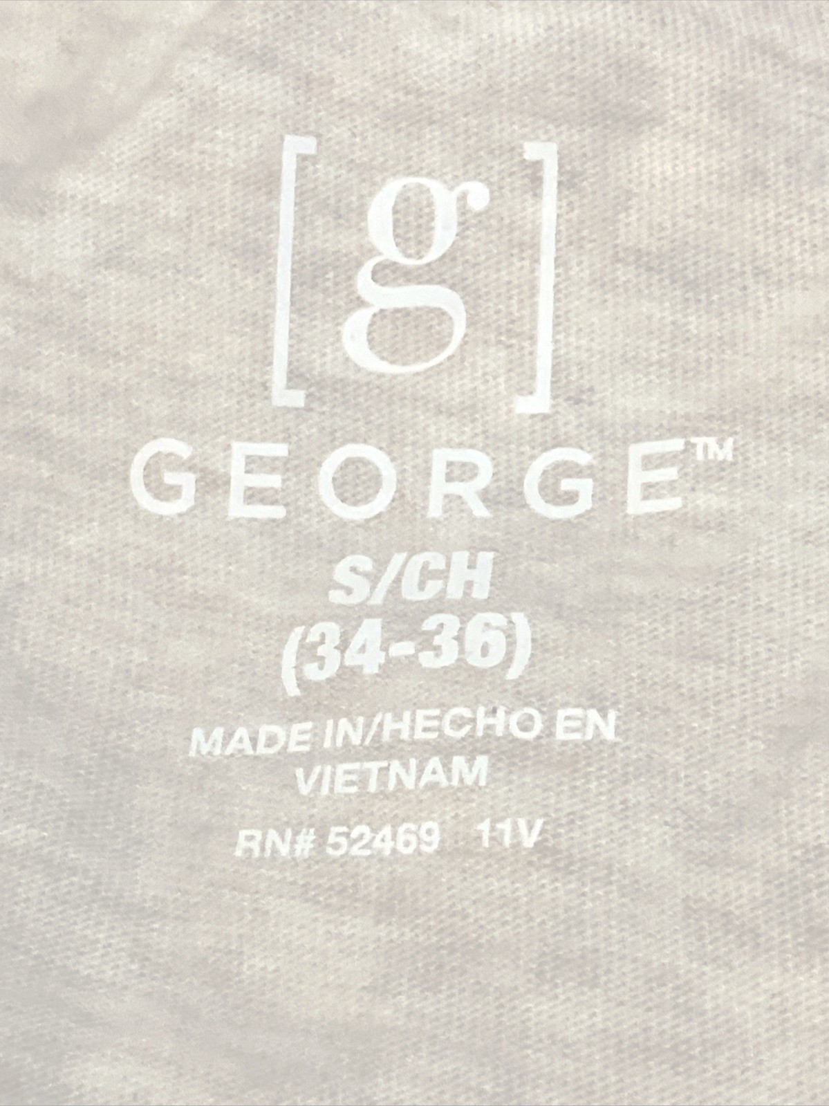 George Men's Long Sleeve T-Shirts Beige Small Cotton New 5M19 gallery