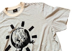 PAUL SMITH COTTON LINEN BLEND LIGHTWEIGHT STRIPED PRINT T-SHIRT / TOP NWT SZ-XXL