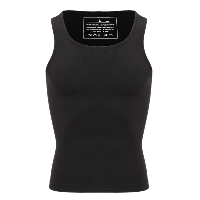 Men Gynecomastia Compression Shirts Slimming Undershirt Tank Top Abs Body Shaper gallery