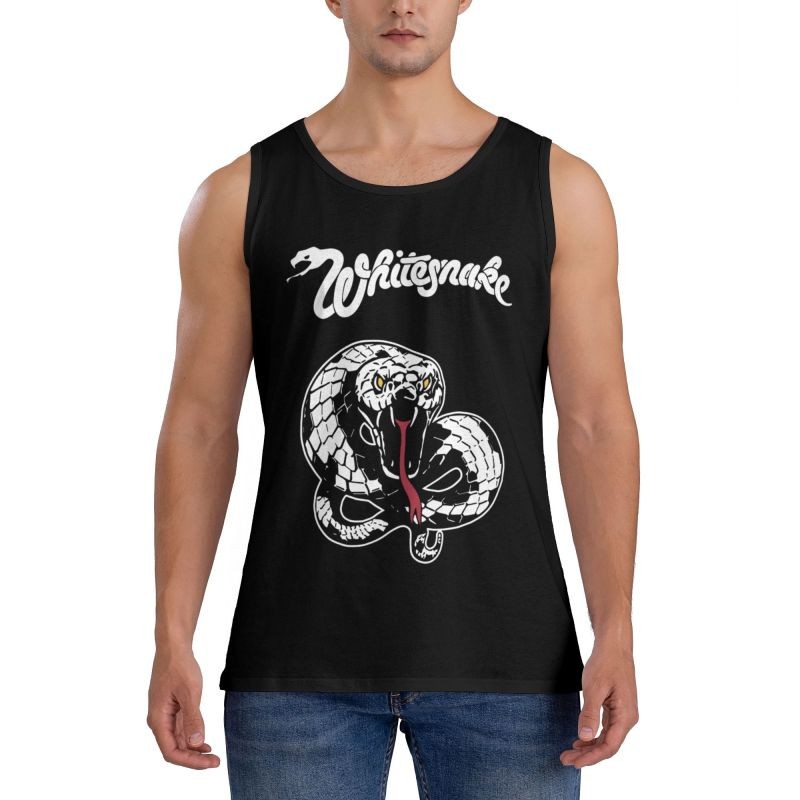 Men Workout Gym WhiteSnake 1987 Tank Top Fitness Sleeveless T Shirt gallery