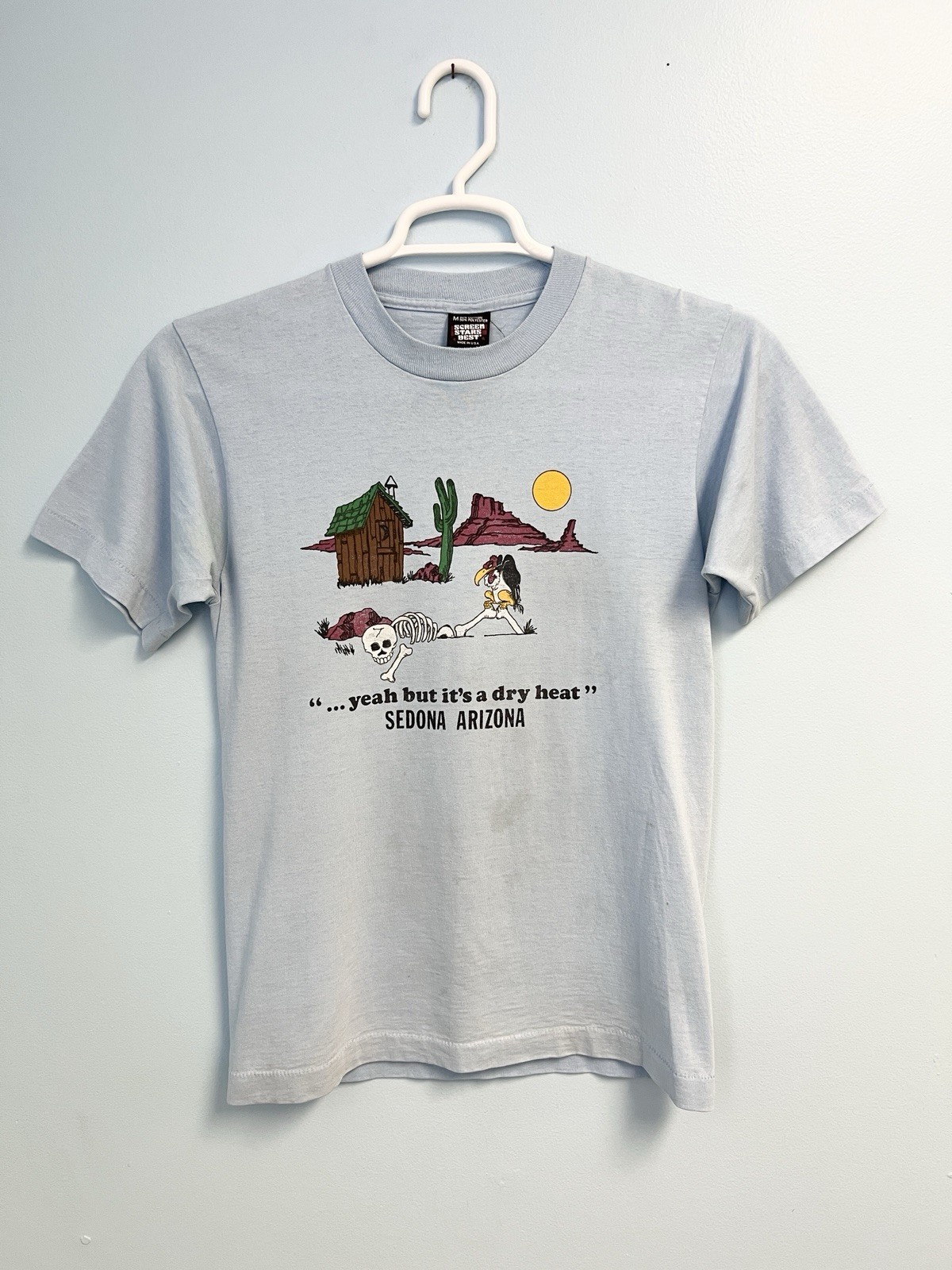 Vintage 80s Sedona Arizona Humor T Shirt Medium Faded Worn Single Stitch USA gallery