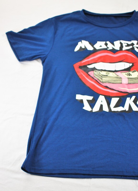 men's pull-on shirt size medium blue with print short sleeve rayon spandex gallery