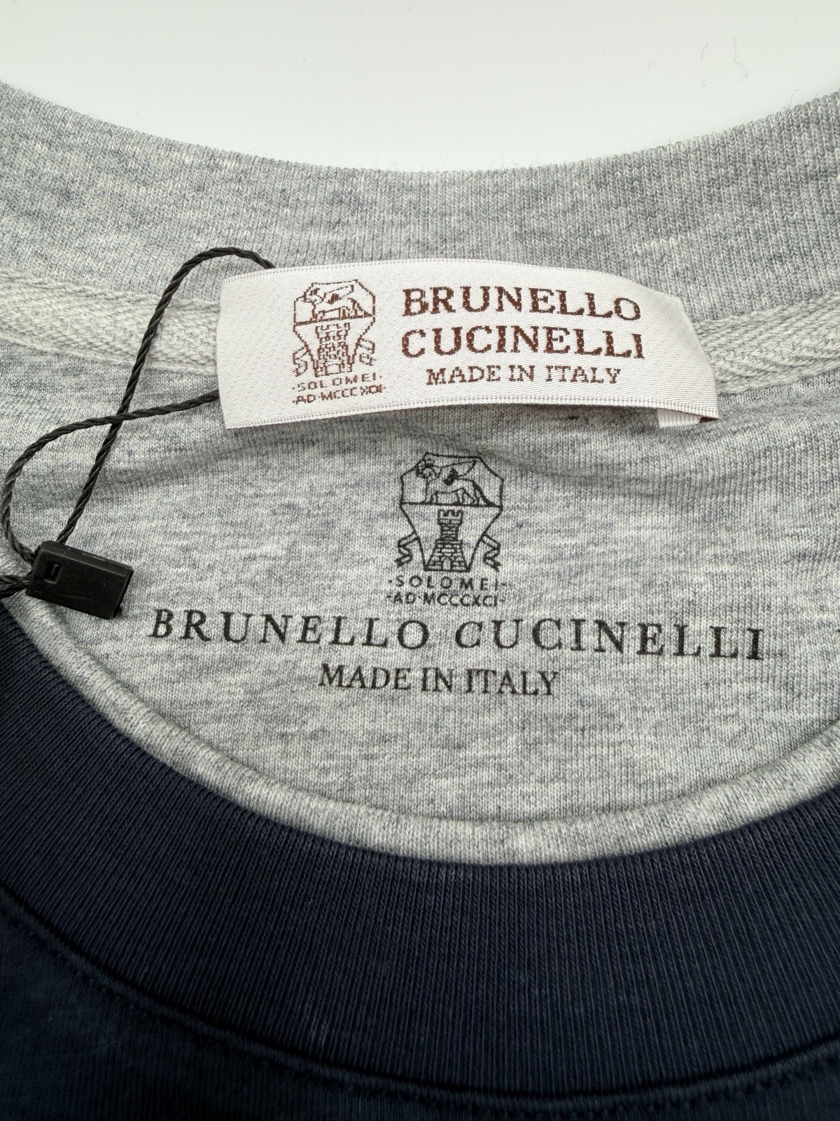 BRUNELLO CUCINELLI Embroidered Layered Short-Sleeve T-Shirt, Size M gallery