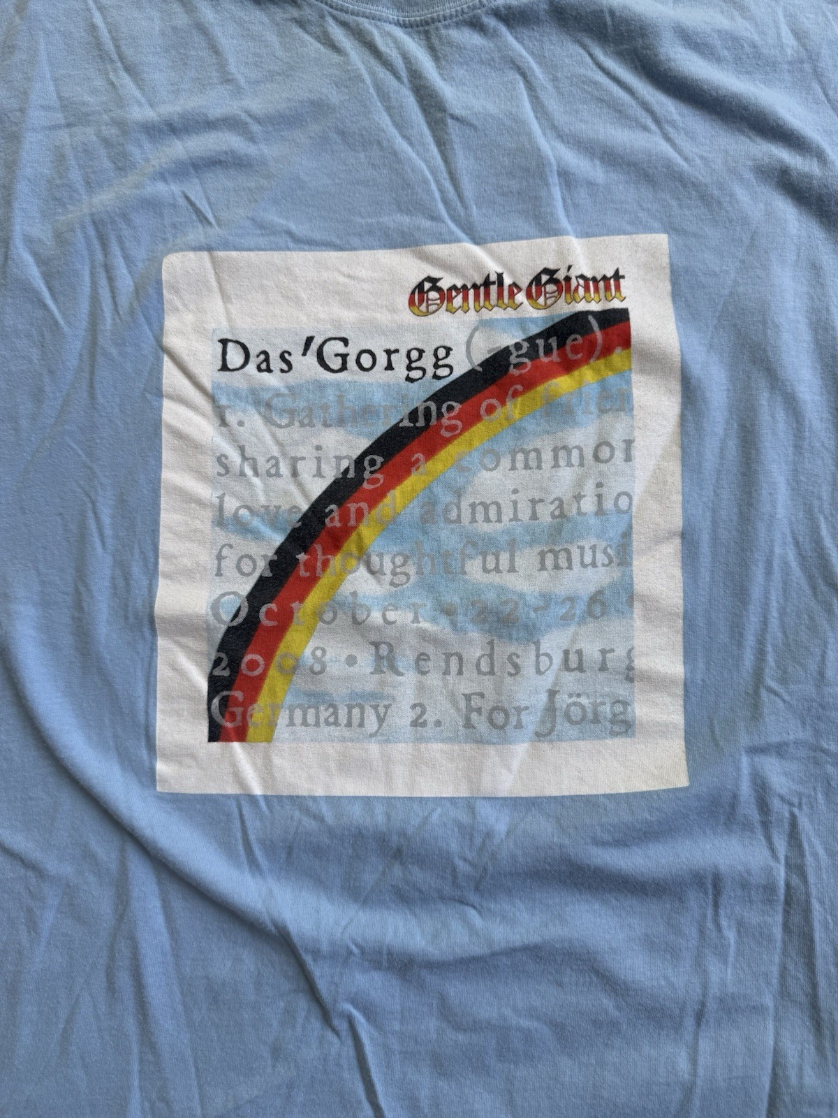 Gentle Giant 00s Blue Cotton Band Shirt Size Men’s L gallery