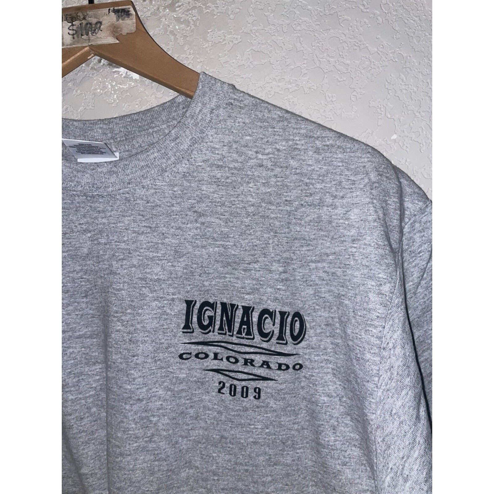 2009 Gildan Ignacio CO Colorado Hog Biker Graphic Gray Shirt Tee 2000s M Medium gallery