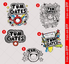 Tom Gates World Book Day DTF Iron On Heat Transfers Kids Unisex T shirt