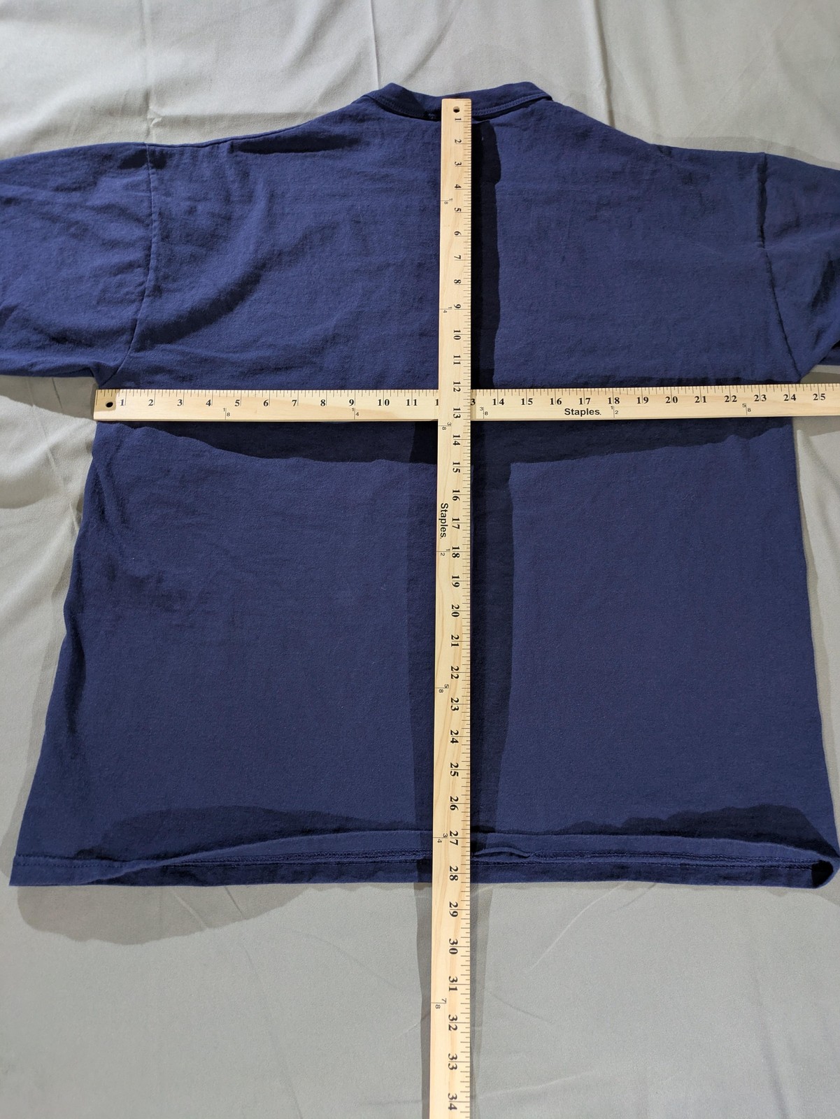 Vintage Russell Athletic Shirt Mens XL Navy Blue Solid Crewneck Blank T-Shirt gallery