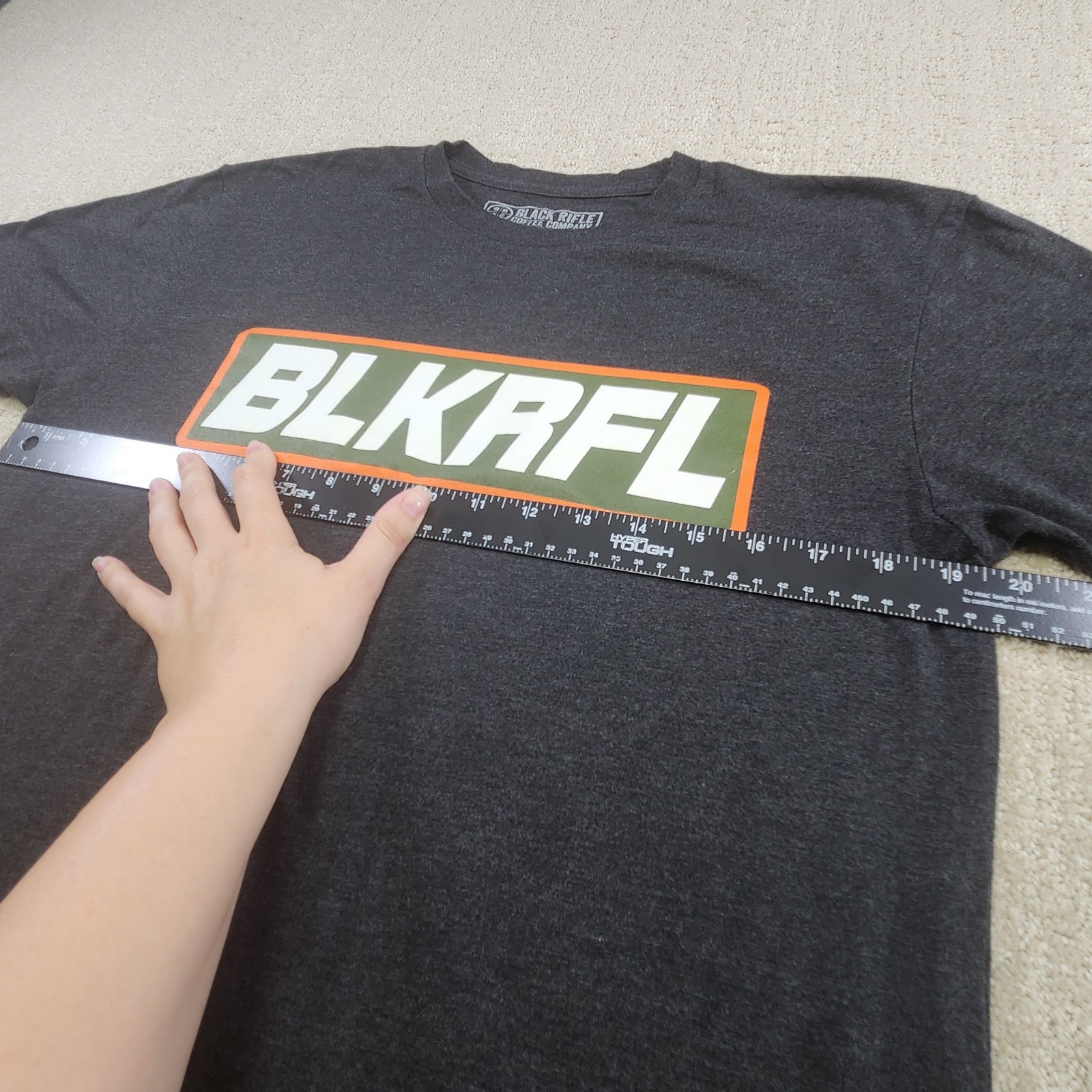Black Rifle Coffee Company Shirt Men Medium Stretch Quick Dry Heather Gray gallery