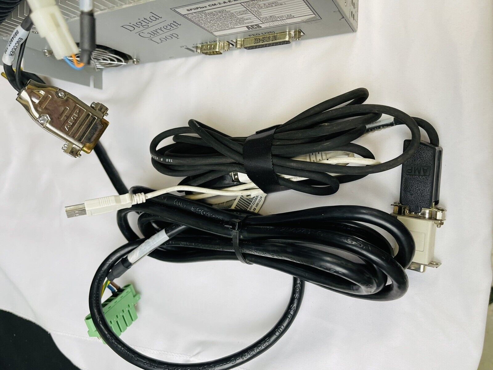 SPIIPLUS ACS MOTION DIGI Motion Controller CTLR 2-AXIS CM-2-A-E-M0 with Cables.