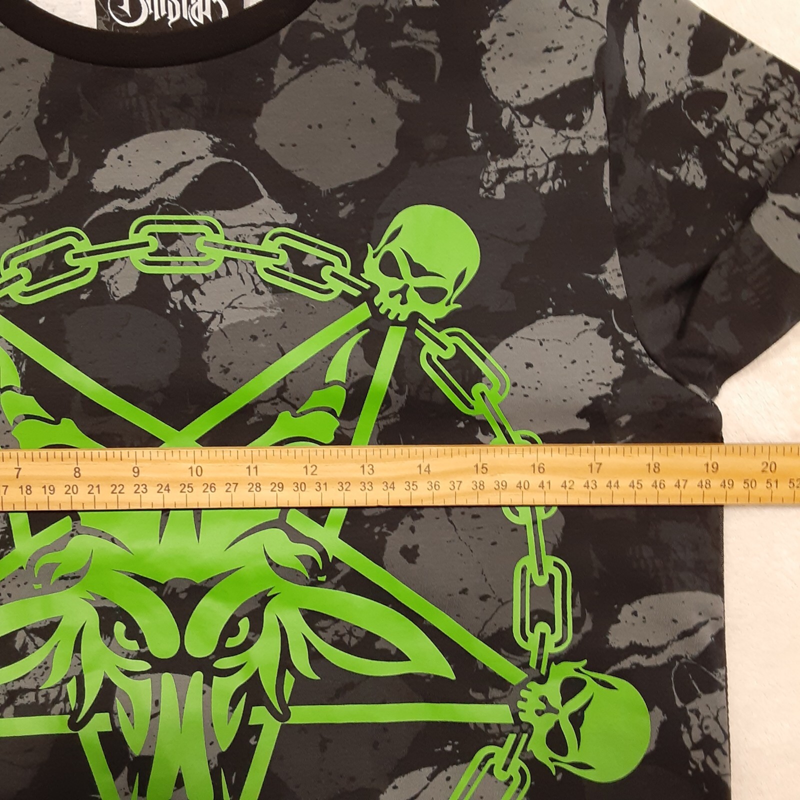 Killstar Mens Tzompantli T ShirtSz.XS/Black/Green/Skulls/Baphomet/Unisex gallery