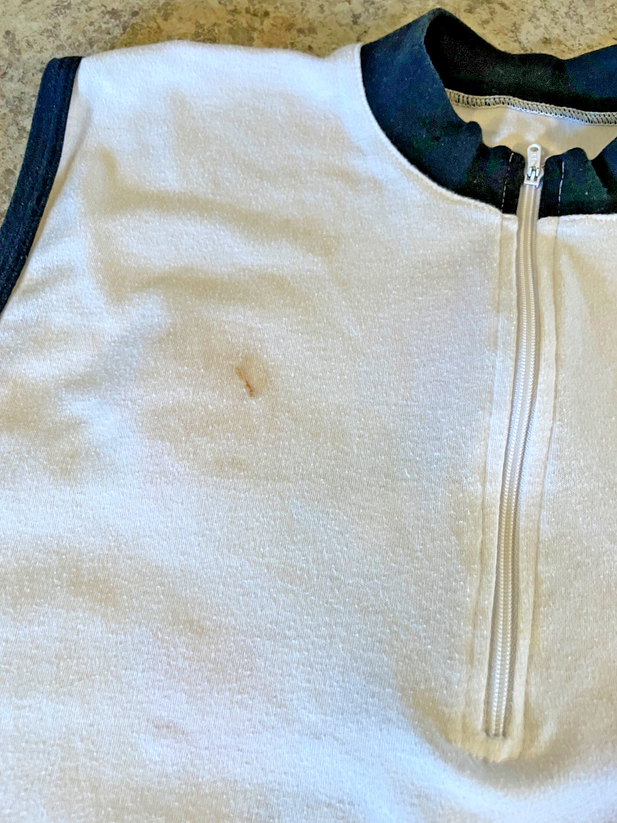 Rare Vintage Embroidered ROK Korean Marine Corps Recon Zipper Front Shirt -White gallery