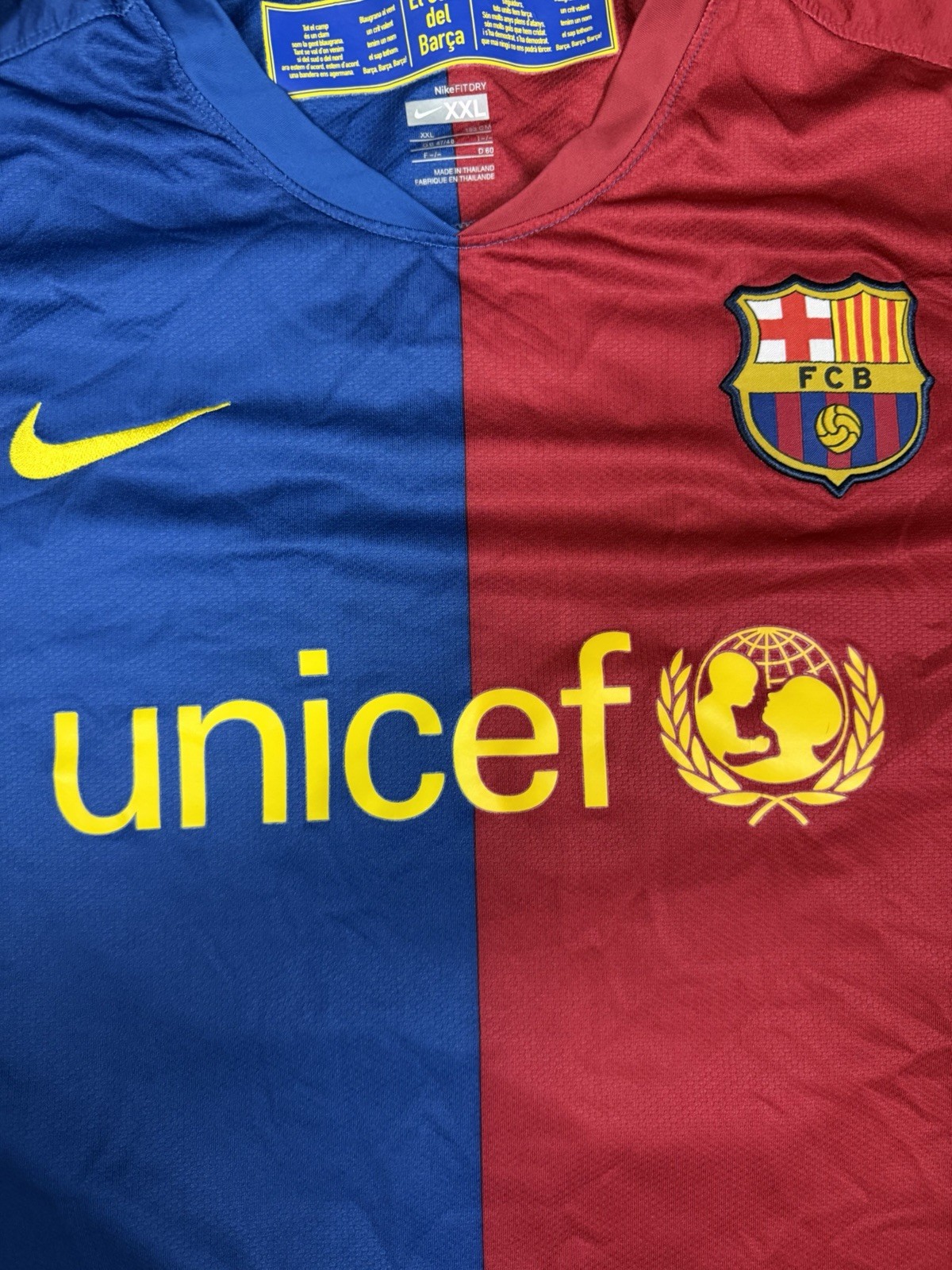 FC BARCELONA SPAIN 2008 2009 HOME FOOTBALL SHIRT JERSEY NIKE 10 MESSI 286784-655 gallery
