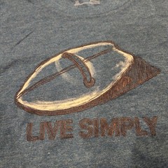 Patagonia Live Simply Responsibili-Tee Men Size XL Slim Fit Blue