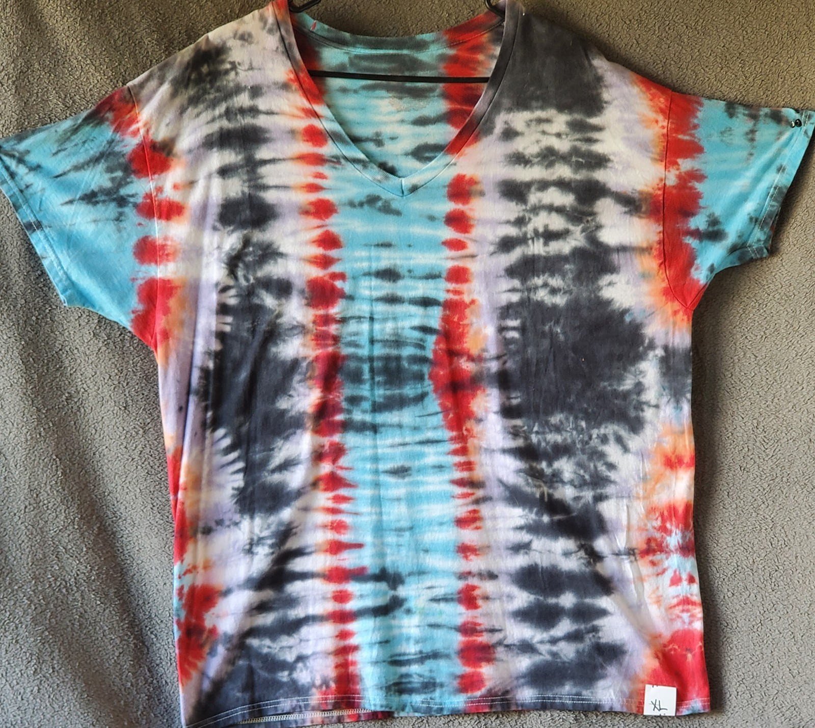 HANES SIZE X-LARGE 100% Cotton Tye Dyed Shirt Pre-washed WON'T FADE VERY SOFT gallery