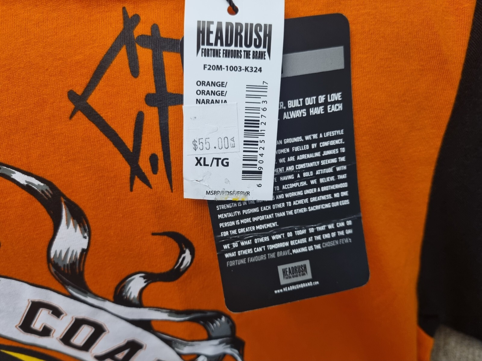 HEADRUSH T-shirt. New with tags. Size XL. gallery