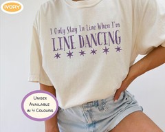 Funny Line Dancing Comfort Tee Western Country Dance