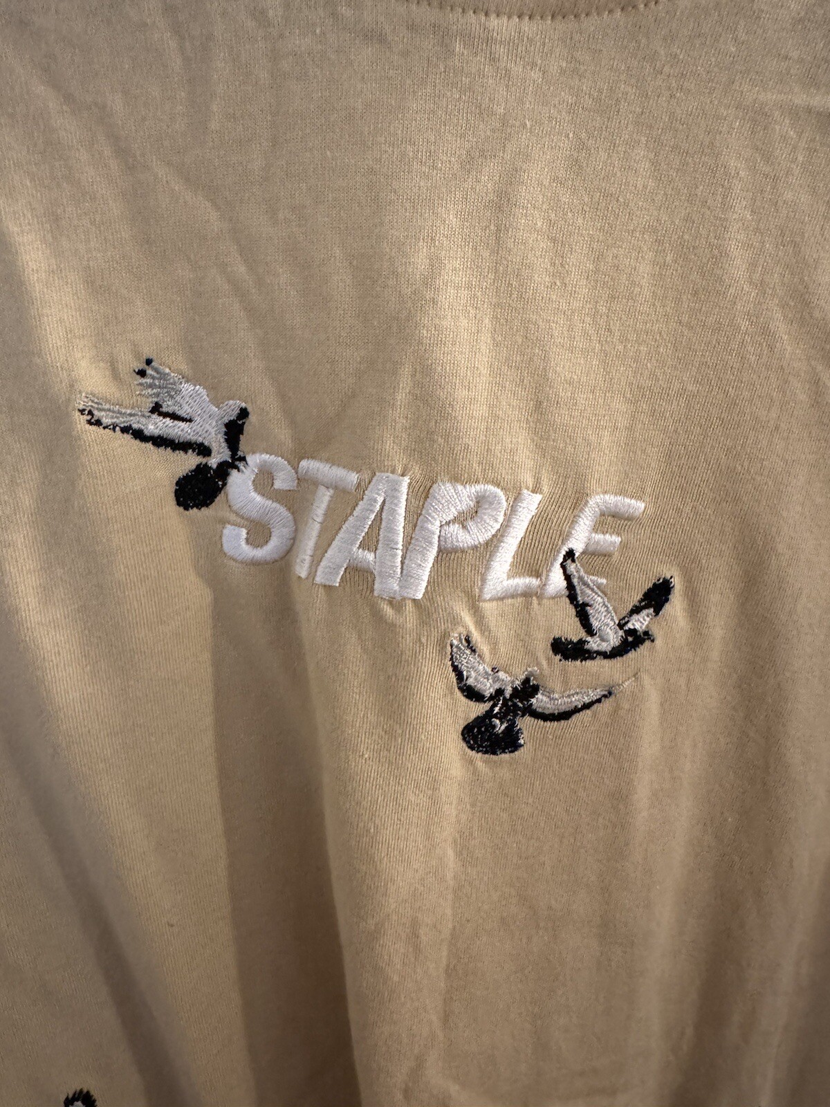 STAPLE PIGEON Logo Beige Tan Tee Shirt Size Medium Men's, Brand New gallery