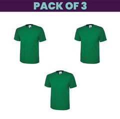 Pack 5 & 3 Uneek Classic T-Shirt Plain Casual Wear stag do hen Unisex UC301