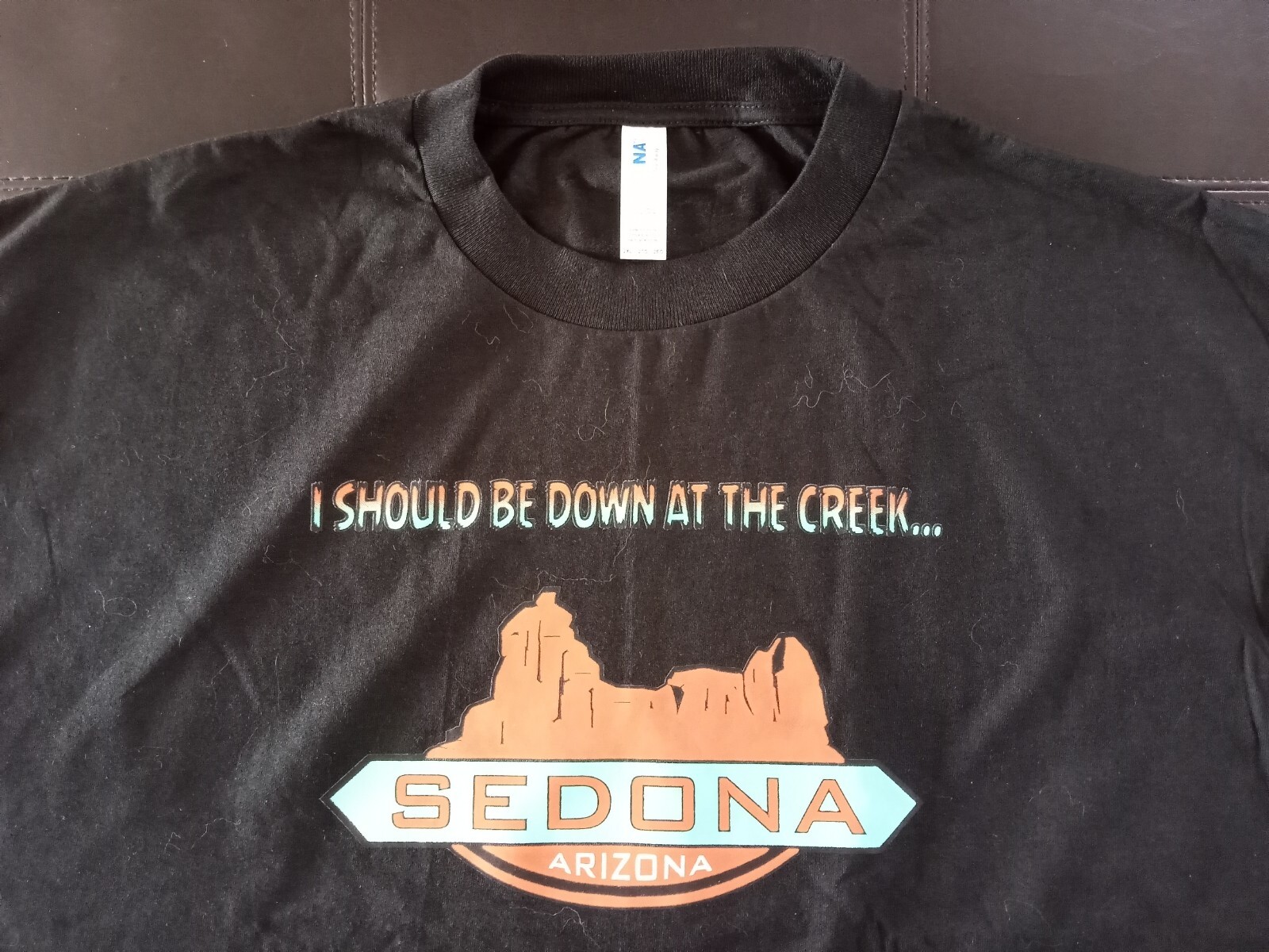 Sedona AZ 'I SHOULD BE DOWN AT THE CREEK...' 2X Large Tee Shirt, 100% Cotton gallery