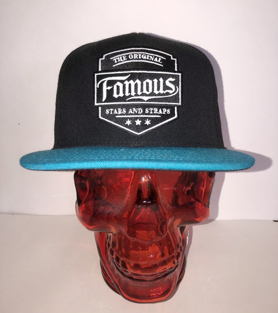 Famous Stars And Straps Tiff Blue Sample Snapback Hat NEW Travis Barker Blink182